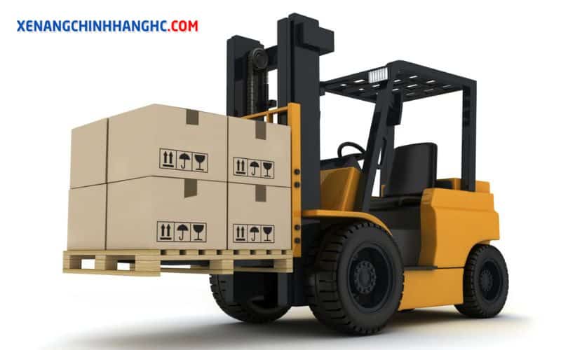 Xe nâng không tiến lùi được