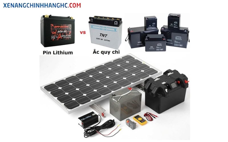 so sánh ắc quy và pin lithium